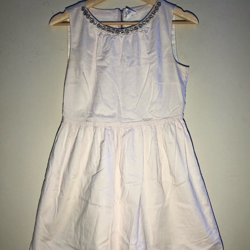 j crew girl’s rhinestone collar sleeveless dress